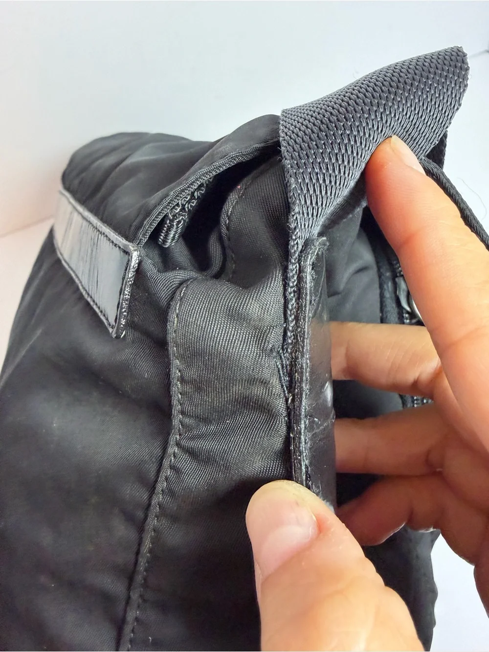 Prada Tessuto Black Nylon Messenger Bag